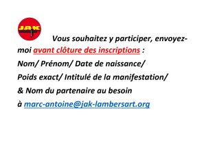 EVENEMENTS EXTERNES (compétitions, tournois, stages externes…)